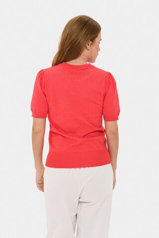SAINT TROPEZ Sweter 'MilaSZ' w kolorze czerwony