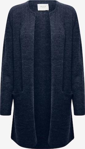 PULZ Jeans Knit Cardigan 'ASTRID' in Blue: front