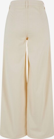 Urban Classics Wide leg Bandplooibroek in Beige