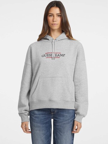GUESS JEANS Sweatshirt 'American Tradition' in Grey: front