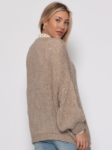 SASSYCLASSY Oversized Cardigan in Beige
