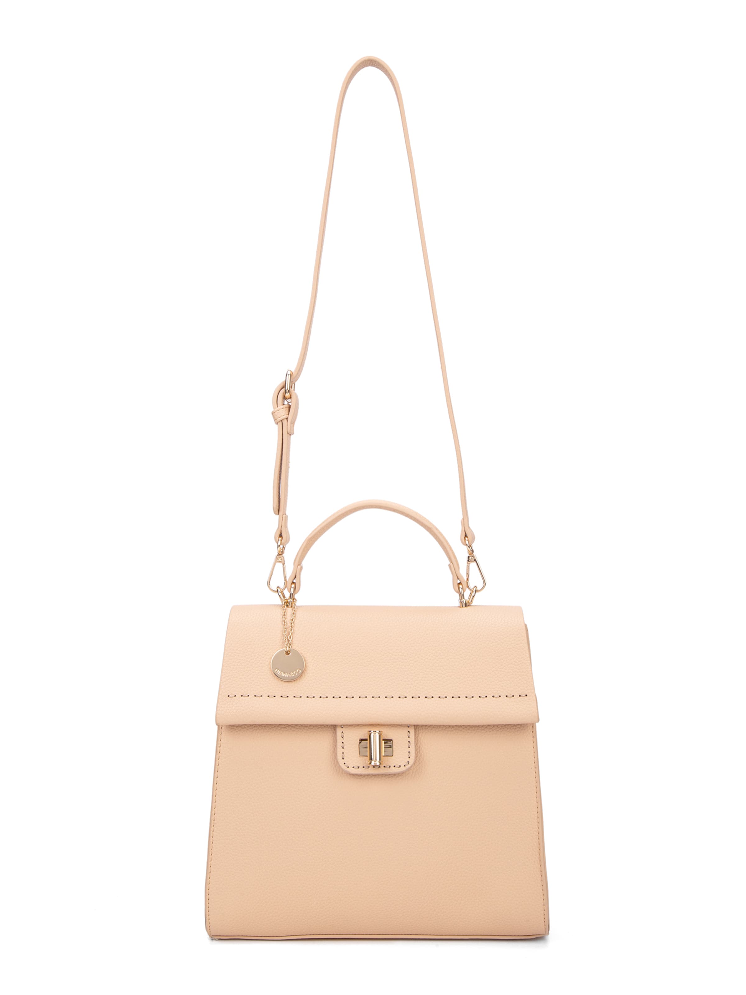 Zaino 'Zaino Donna Vegan Leather Diana & Co Firenze - Chiusura Girello Tracolla Regolabile' di Diana&Co. in beige