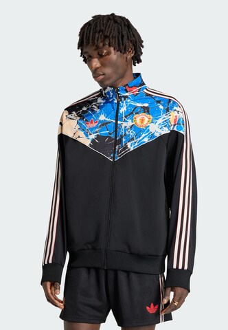 Giacca sportiva 'Manchester United Stone Roses' di ADIDAS PERFORMANCE in nero: frontale