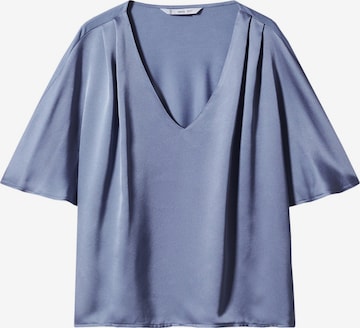 MANGO Blouse 'ANAYA' in Blauw: voorkant