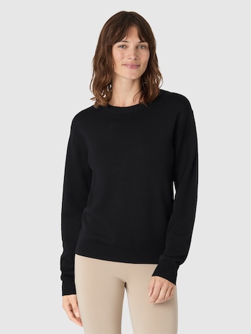 Pull-over Les Lunes en noir : devant