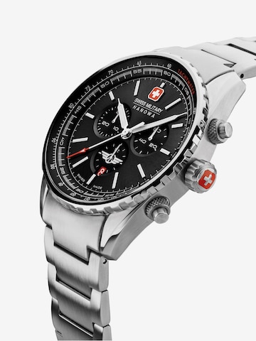 SWISS MILITARY HANOWA Analoog horloge 'AFTERBURN CHRONO' in Zilver