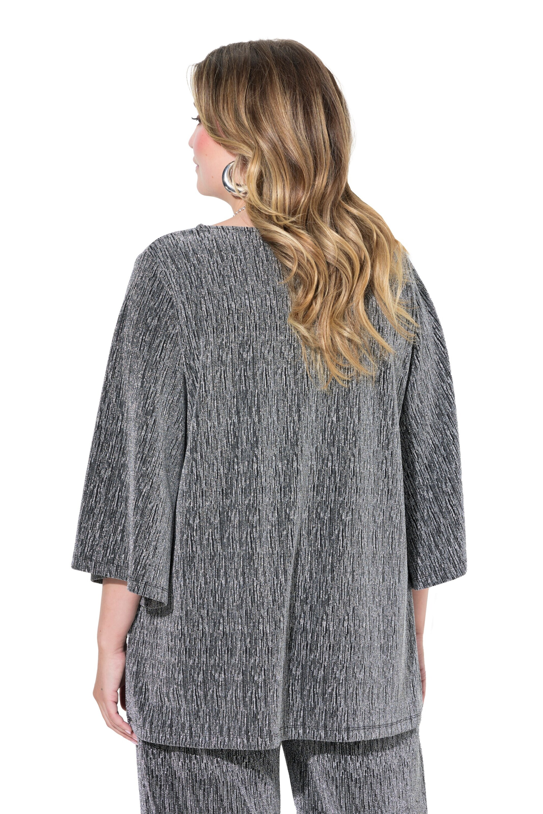MIAMODA Blouse in Silver