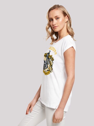 F4NT4STIC T-Shirt 'Harry Potter Hufflepuff Crest' in Weiß