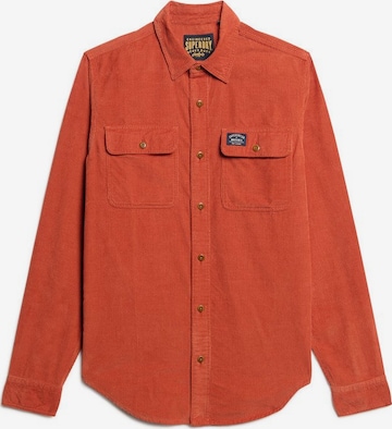 Coupe regular Chemise 'Trailsman' Superdry en orange : devant