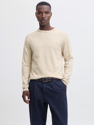 Pullover 'JJEPerfect' di JACK & JONES in beige: frontale