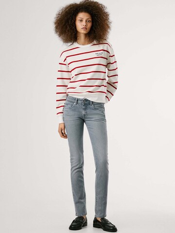 Coupe slim Jean 'Iconic Brooke' Pepe Jeans en gris