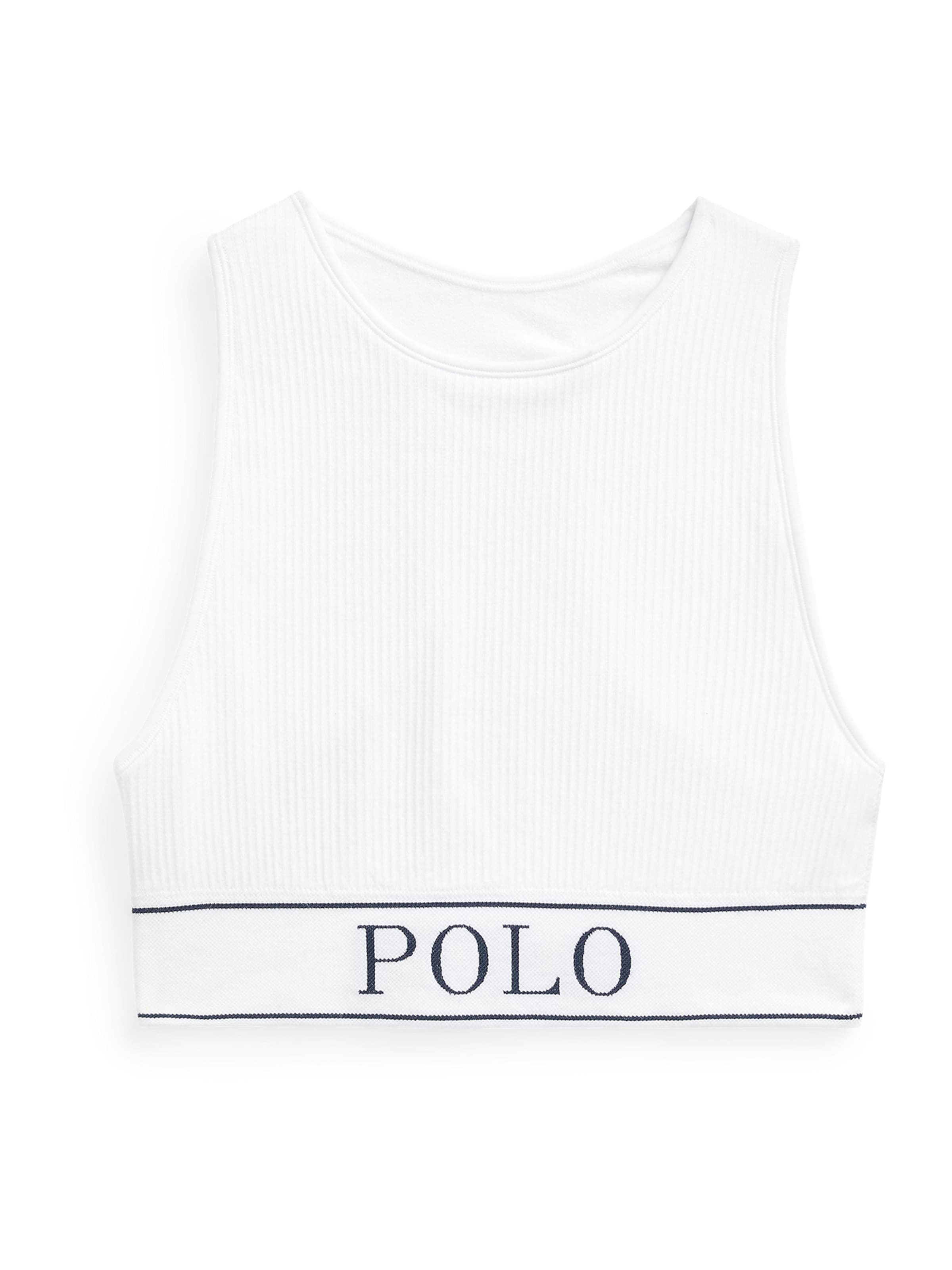 Polo Ralph Lauren Bustier Bustier ' Neck Top ' in Weiß: Vorderseite