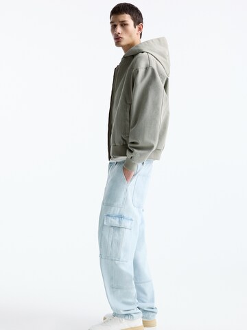 Loosefit Jeans cargo Pull&Bear en bleu