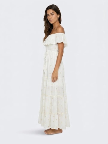 Miss June Jurk 'Robe Longue Kate' in Wit