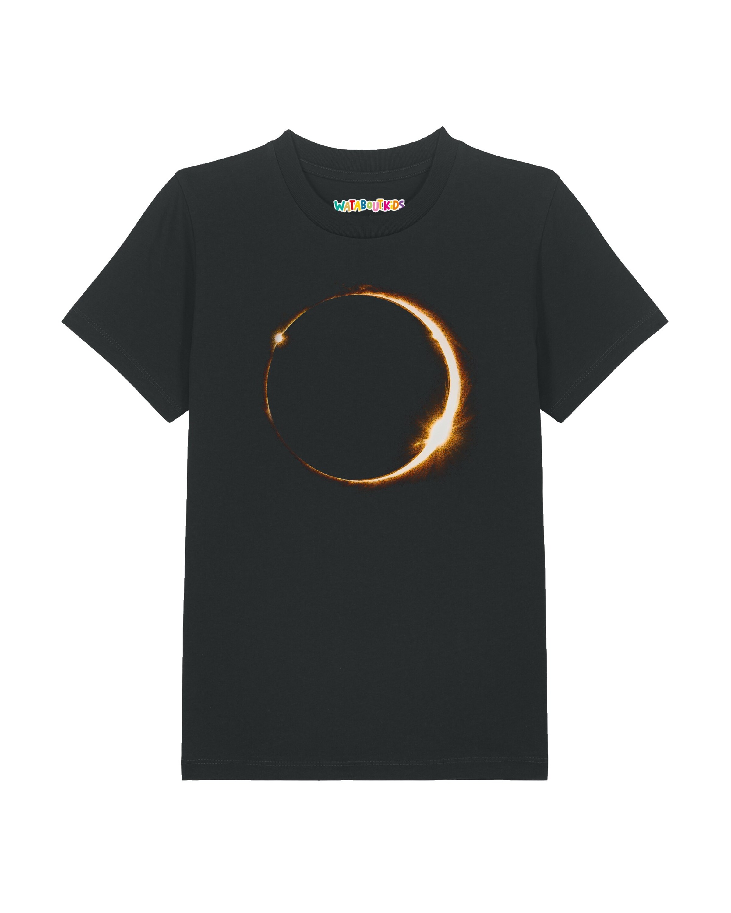 watabout.kids Shirt ' Feuerring ' in Zwart: voorkant