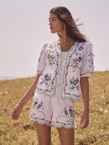 love & roses Обычный Штаны в Белый