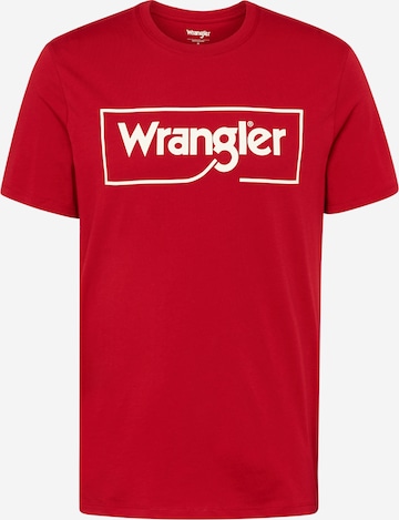 WRANGLER T-Shirt 'FRAME' in Rot: predná strana