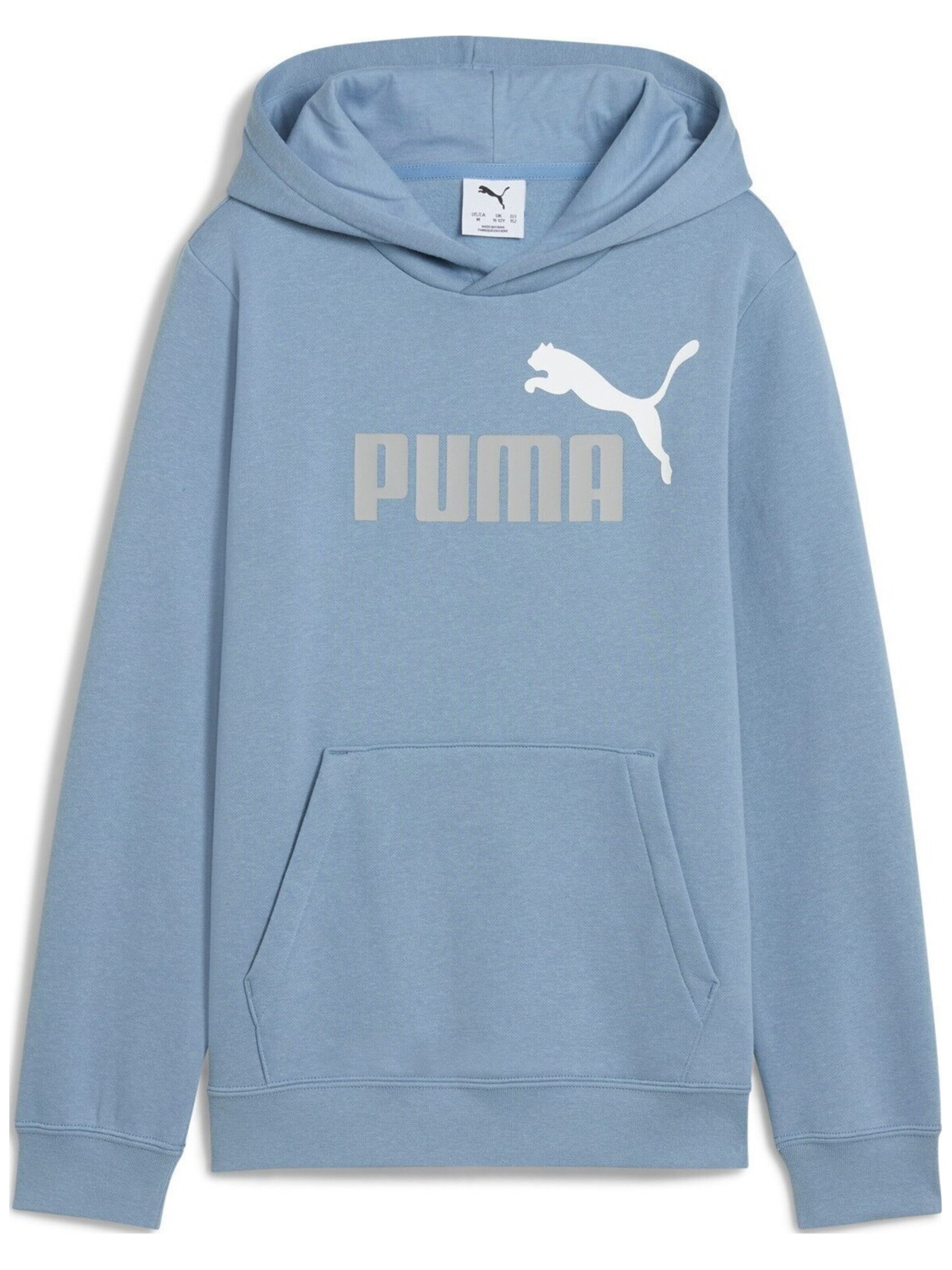 PUMA - Sudadera con cremallera 'Puma Ess 2 Color No. 1 Logo Hoodie' en azul: frente