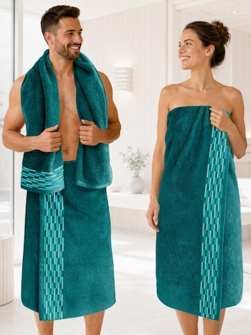 Lashuma Handdoek 'Lugano' in Blauw