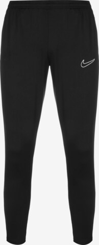 NIKE Skinny Sportbroek 'Academy 23' in Zwart: voorkant