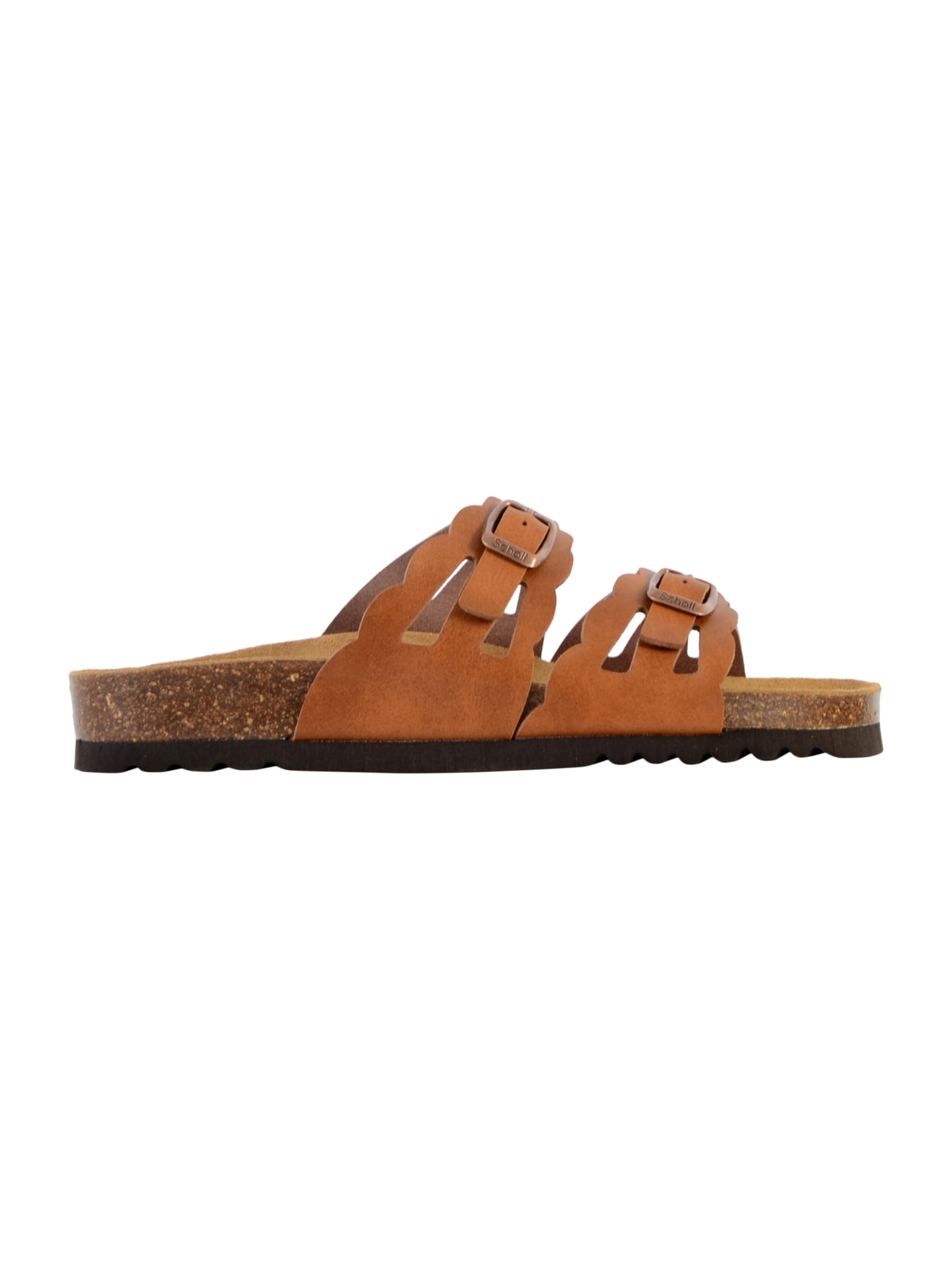 SCHOLL Mules 'Flache Pantoletten zum Reinschlüpfen Jeanne' in Brown: front