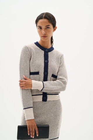 InWear Knit cardigan 'WeekoIW' in White: front