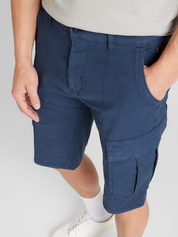 Regular Pantalon cargo BLEND en bleu