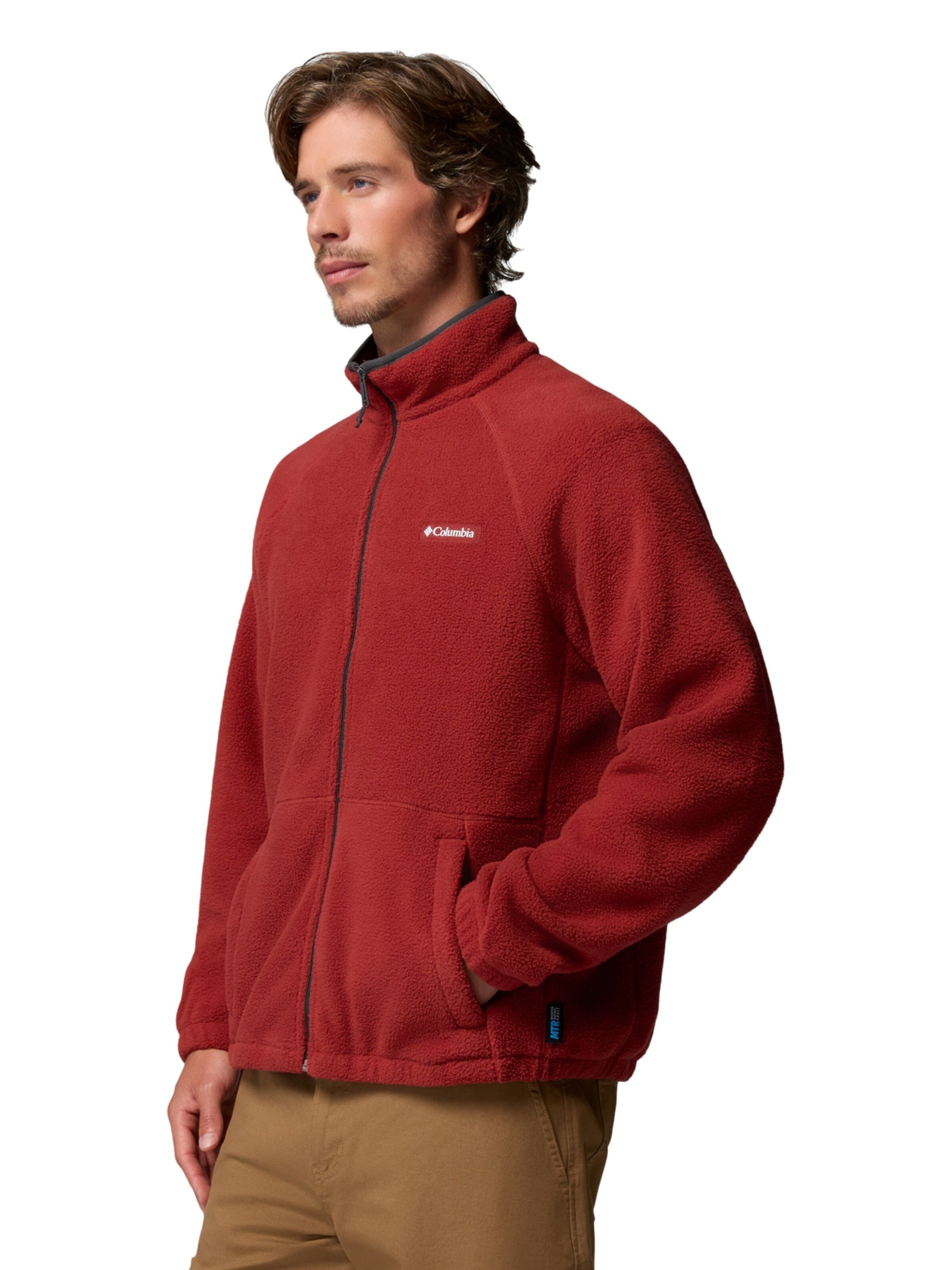 COLUMBIA Fleece jas 'Columbia Timber Crest Full Zip Fleece' in Rood