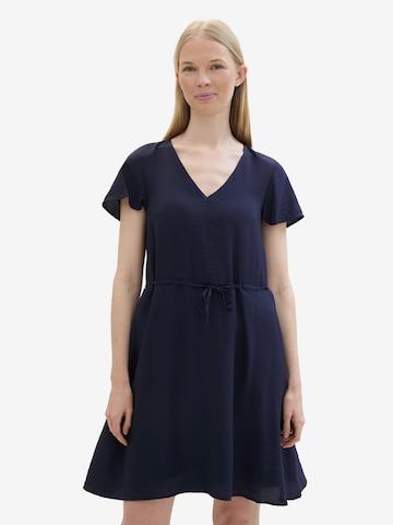 TOM TAILOR Letní šaty – modrá: přední strana