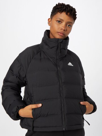 ADIDAS SPORTSWEAR Outdoor Jacket 'Helionic' in Black: front