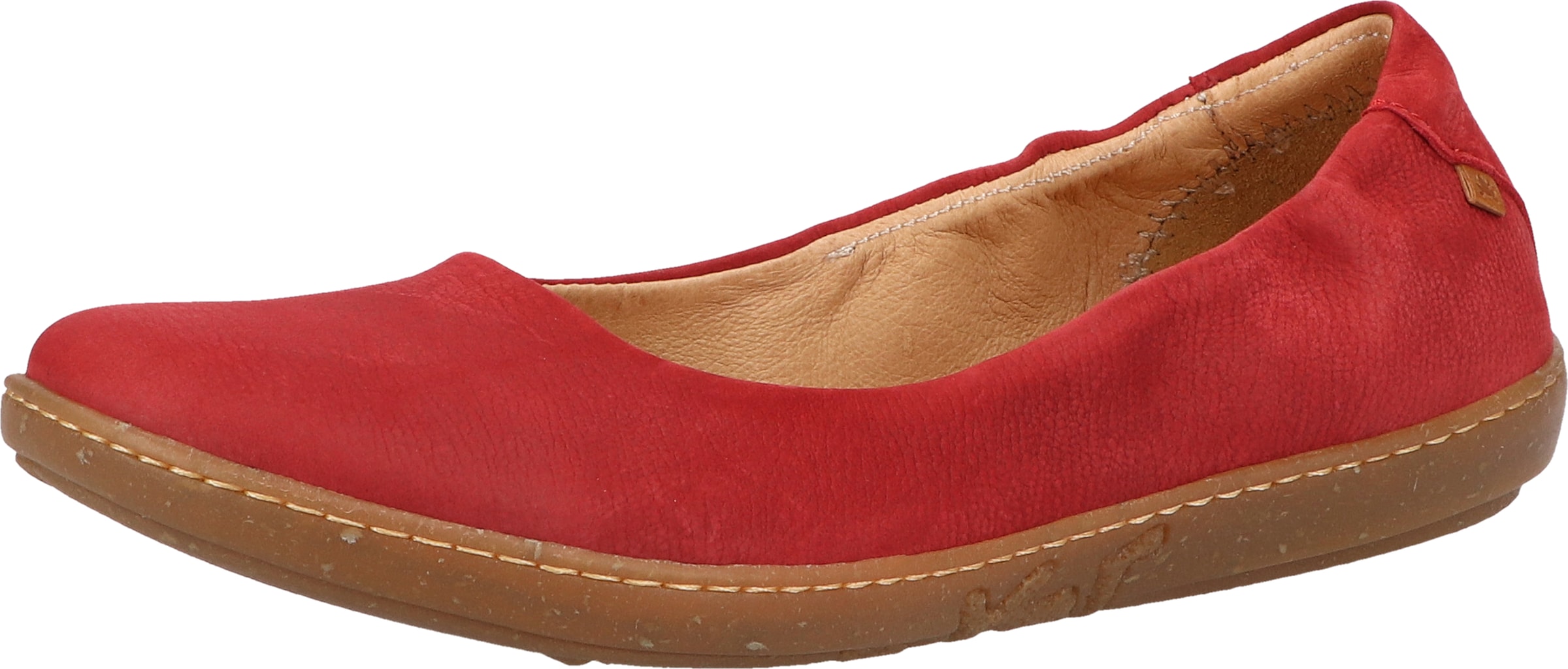 EL NATURALISTA Ballet Flats 'Tibet' in Red: front