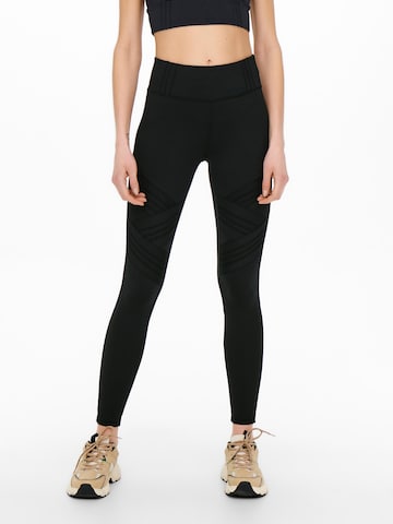 ONLY PLAY Skinny Workout Pants 'JANIA' in Black: front