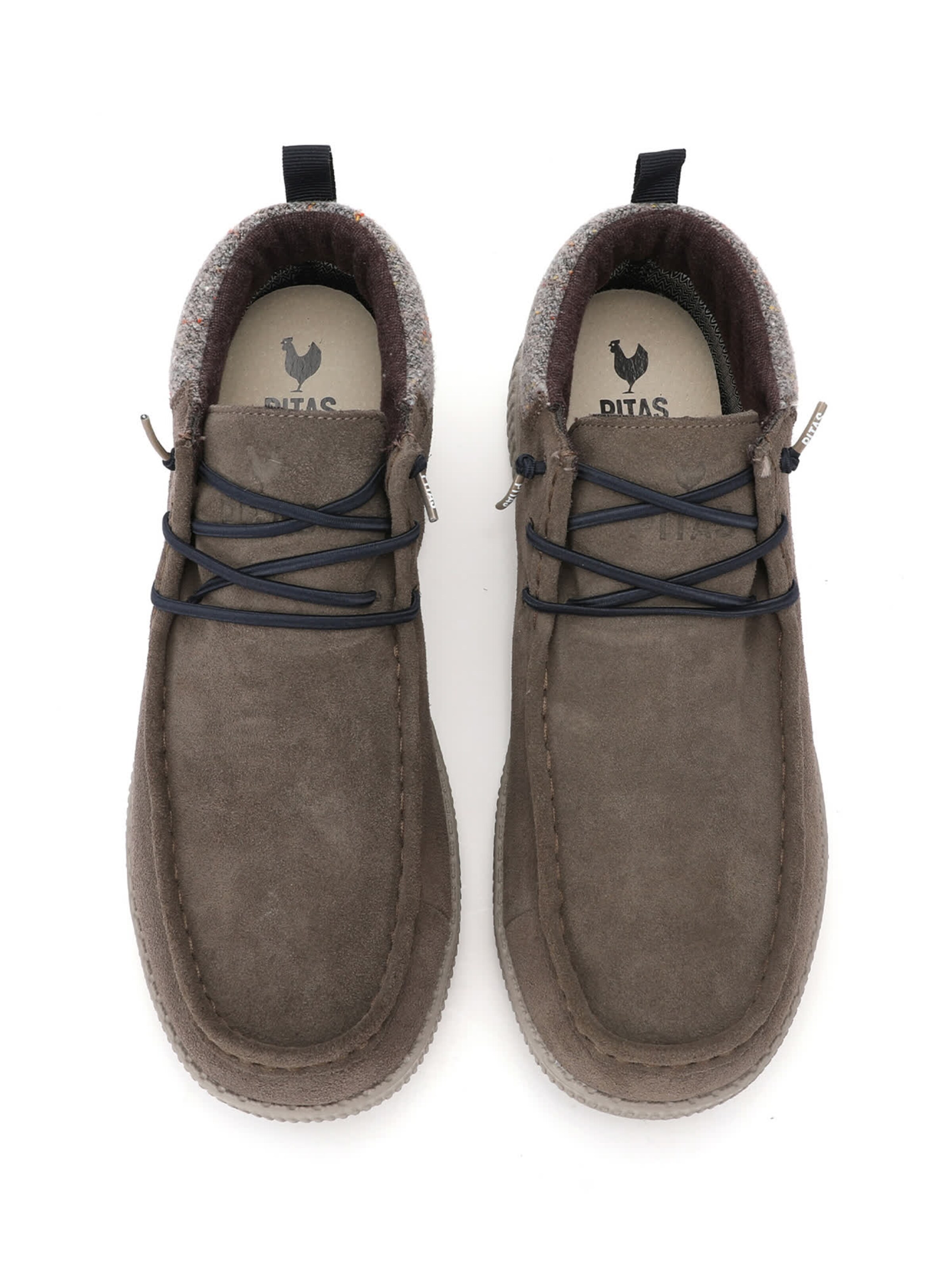 Walk In Pitas Moccasin 'Bob' in Grey: top