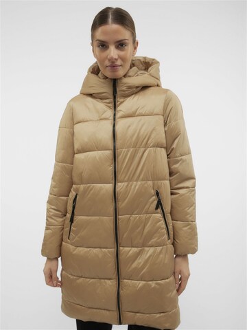 VERO MODA Winter Coat in Beige: front