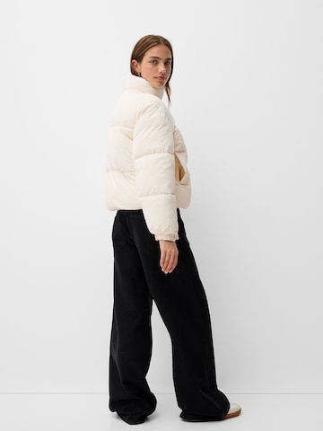 Bershka Prechodná bunda - Béžová