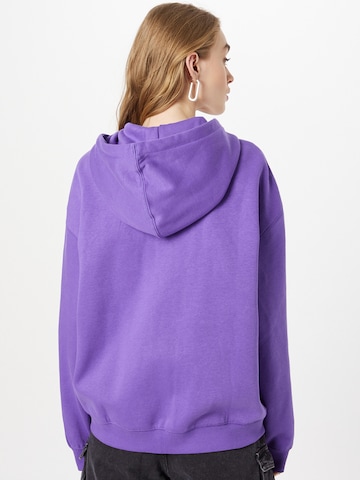 WEEKDAY Zip-Up Hoodie in Purple