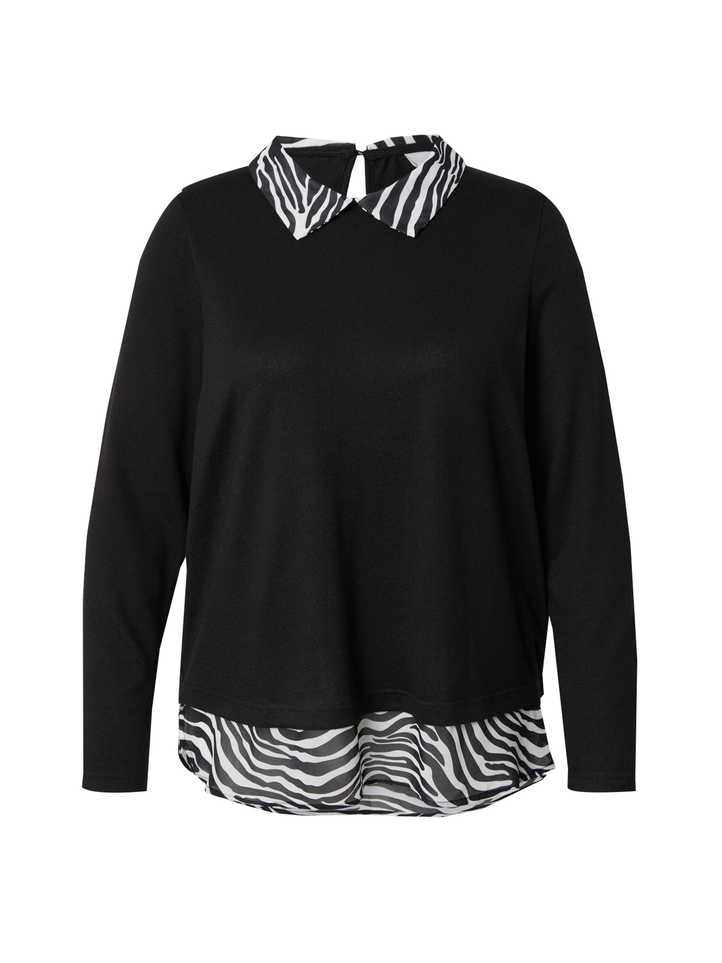 ONLY Carmakoma - Camiseta 'CARALBA' en negro: frente