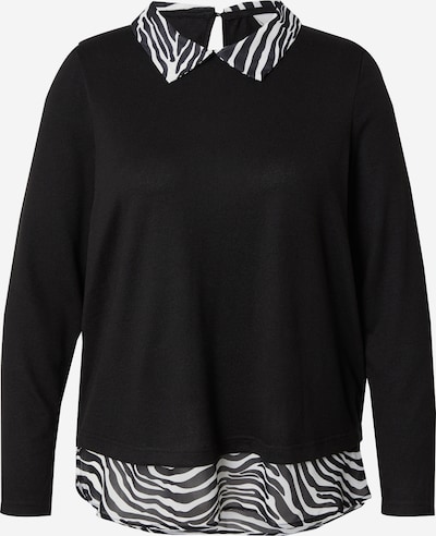 ONLY Carmakoma Paita 'CARALBA' värissä musta / valkoinen, Tuotenäkymä