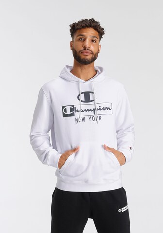 Champion Authentic Athletic Apparel Sweatshirt in White: front