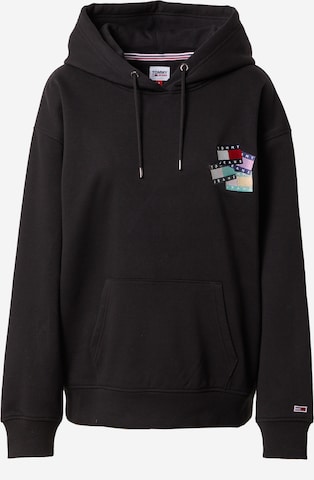 Tommy Jeans Sweatshirt in Schwarz: predná strana