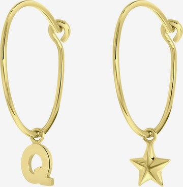 Boucles d'oreilles Lucardi en or : devant