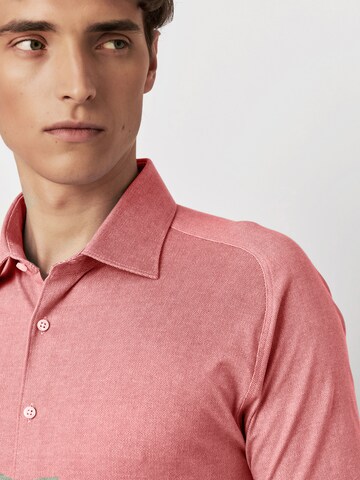 DESOTO Slim fit Button Up Shirt in Orange