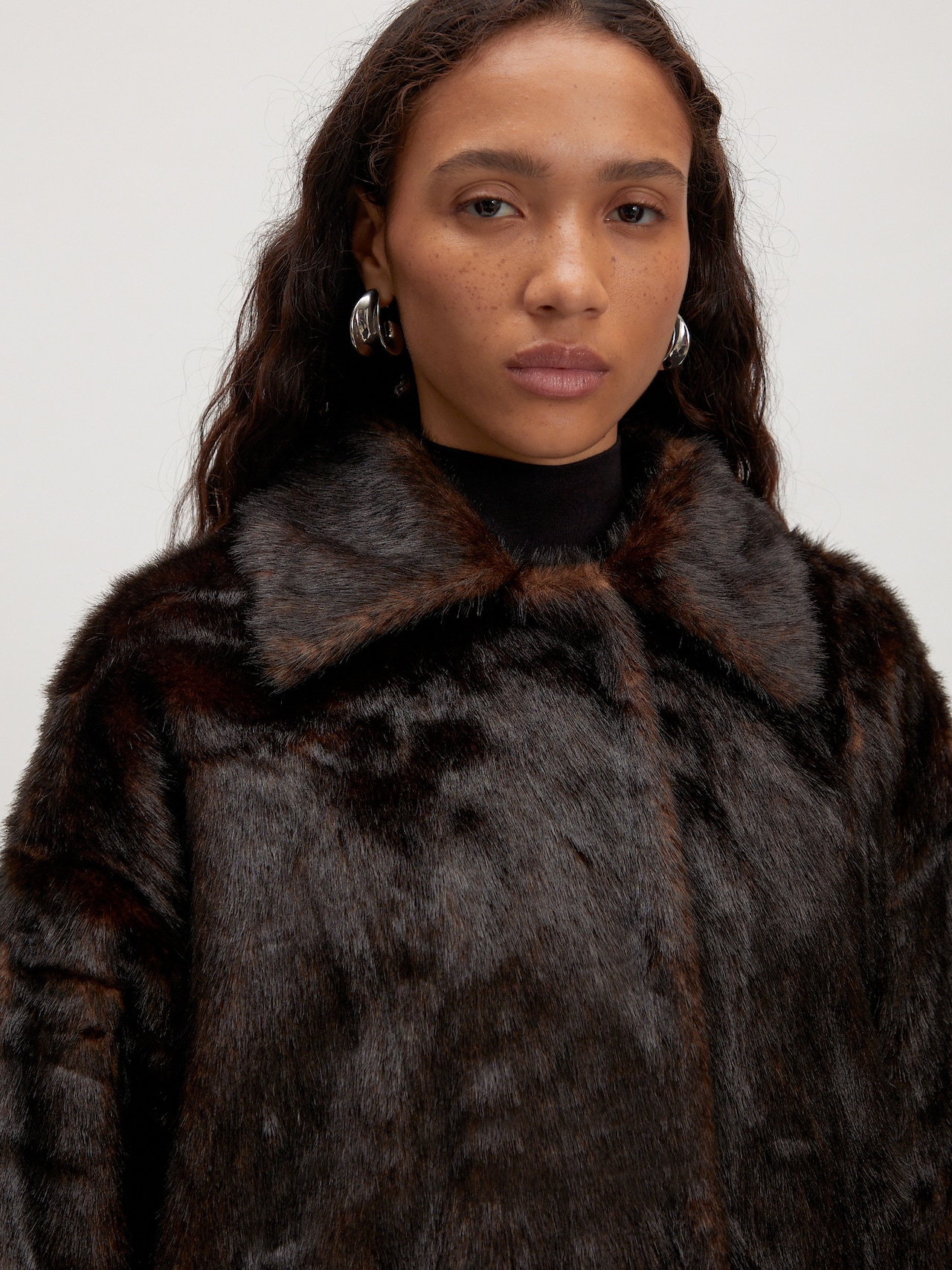 EDITED Giacca di mezza stagione 'Bay' marrone scuro