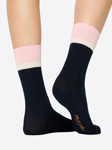 Nur Die Socks ' Soft Modal Ripp ' in Blue