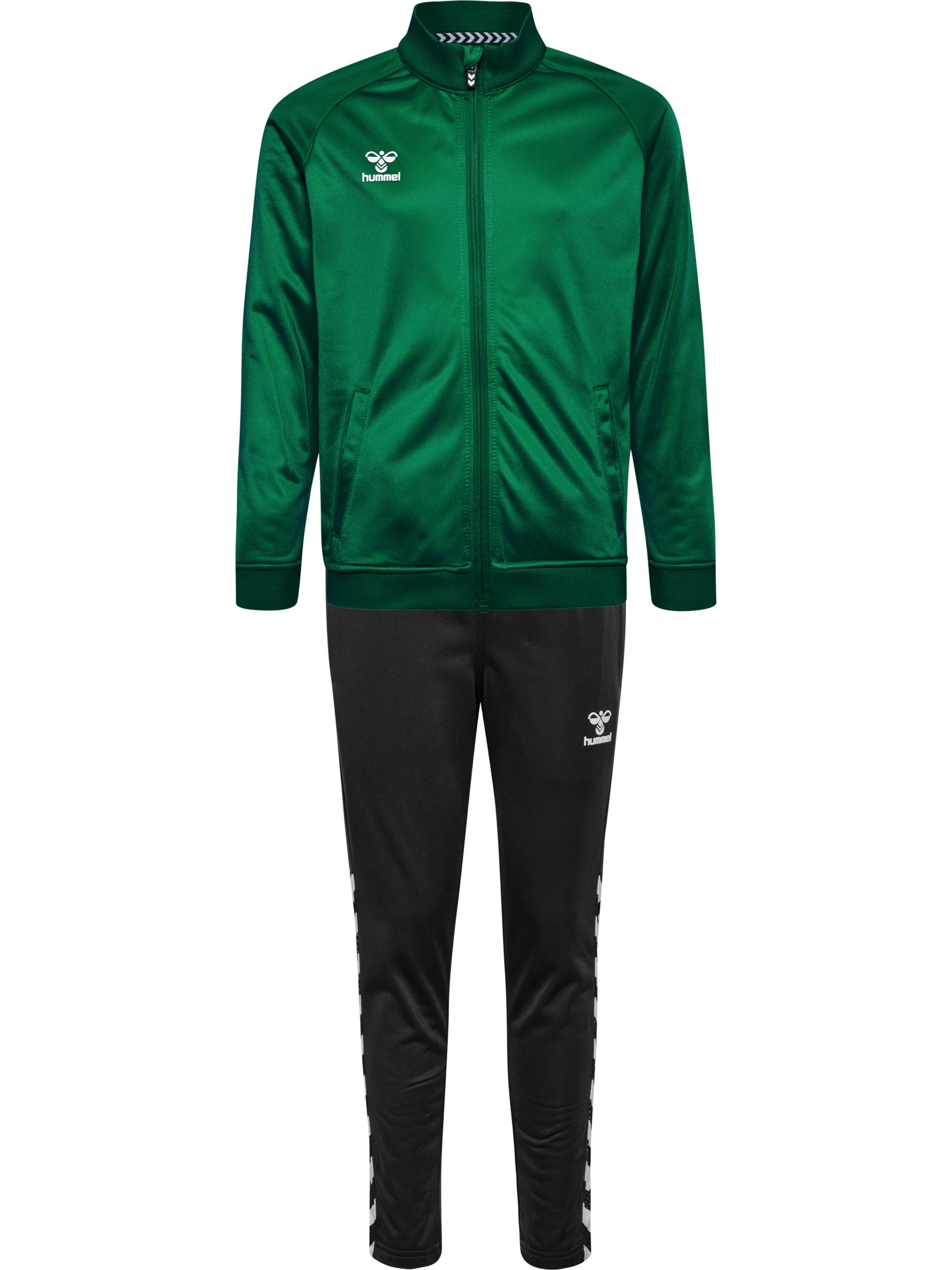 Hummel Tracksuit in Green: front
