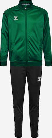 Hummel Tracksuit in Green: front