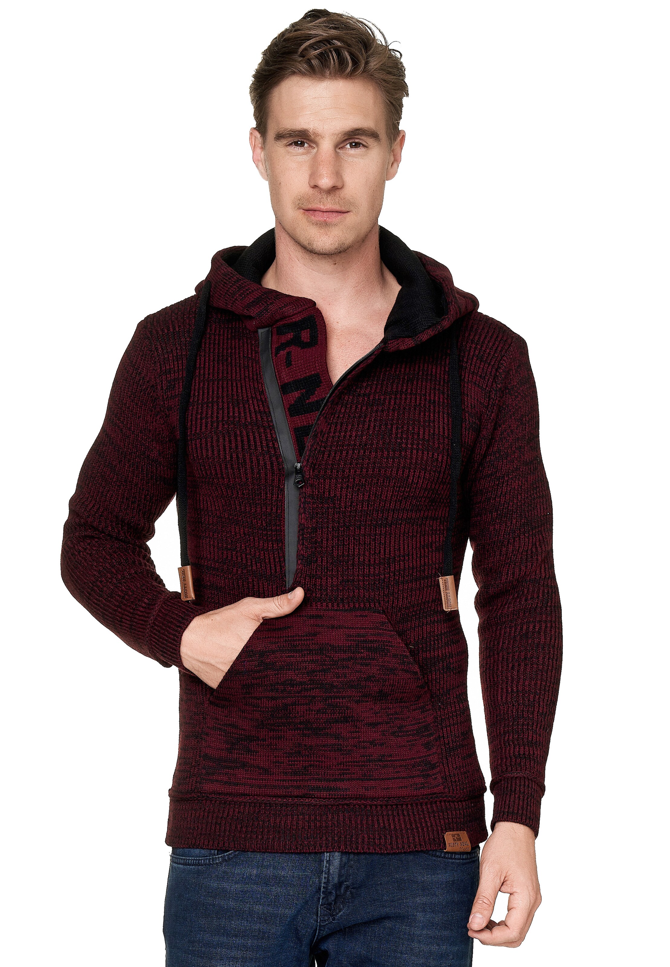 Rusty Neal Pullover in Rot: Vorderseite