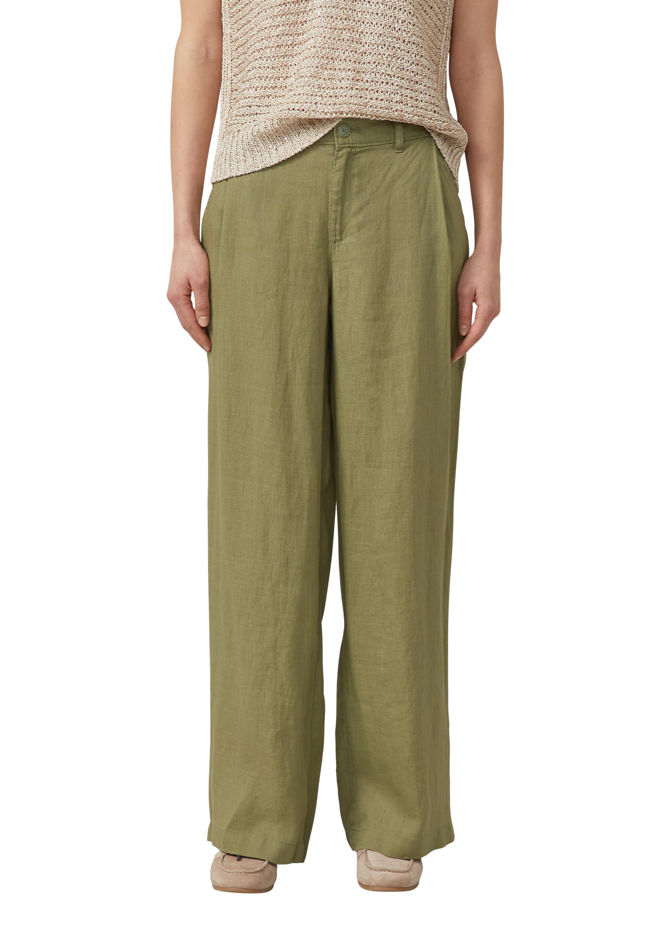 s.Oliver Wide leg Trousers in Green