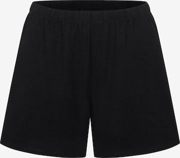 Erlich Textil Pyjamahose in Schwarz: Vorderseite