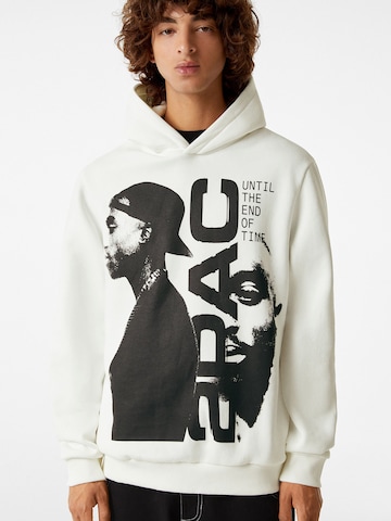 Bershka Sweatshirt in Weiß